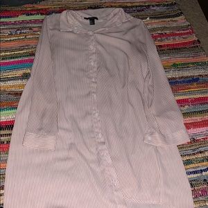 Button up long sleeve dress/ top (forever 21)